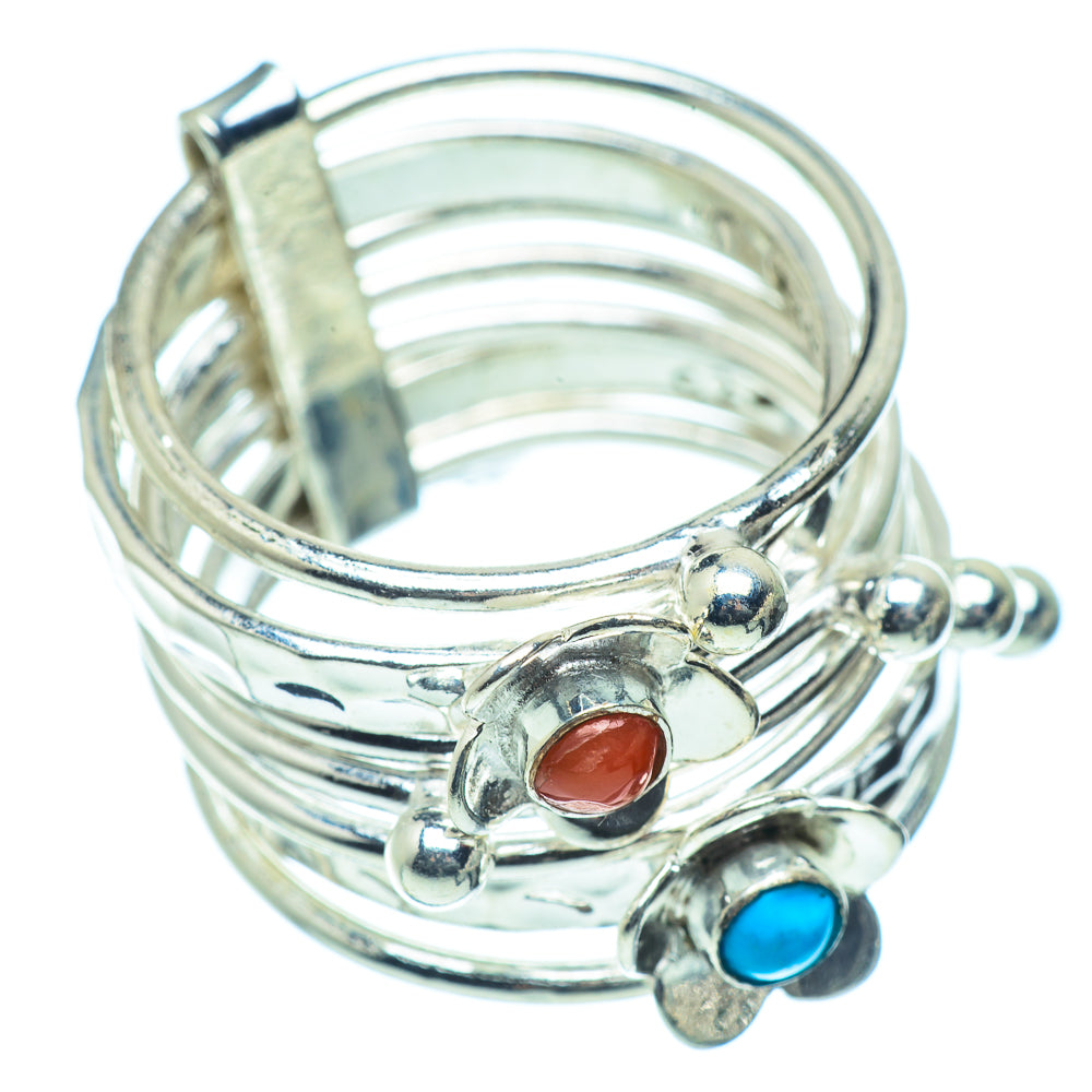 Red Coral Rings handcrafted by Anasilvercos - RING38651