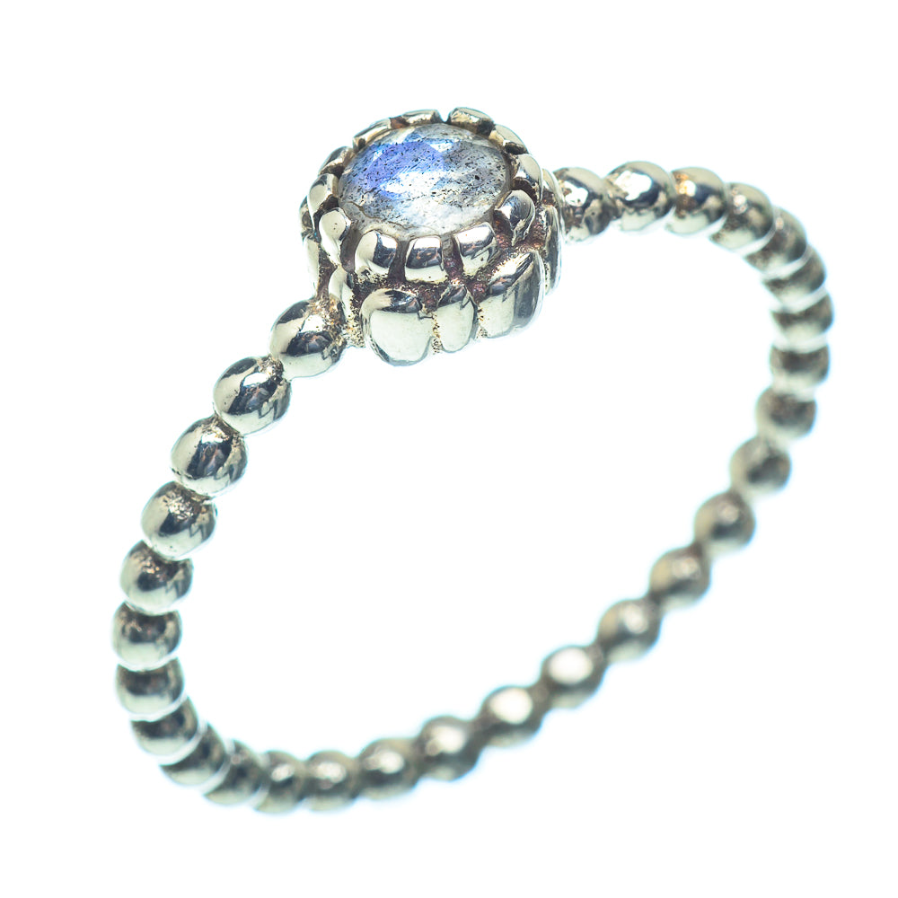 Rainbow Moonstone Rings handcrafted by Anasilvercos - RING38720