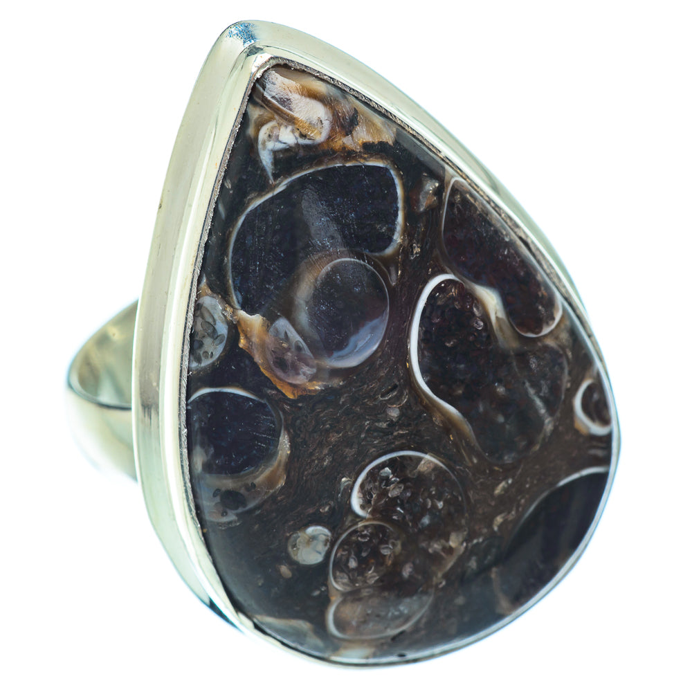 Marston Marble Fossil Rings handcrafted by Anasilvercos - RING38821