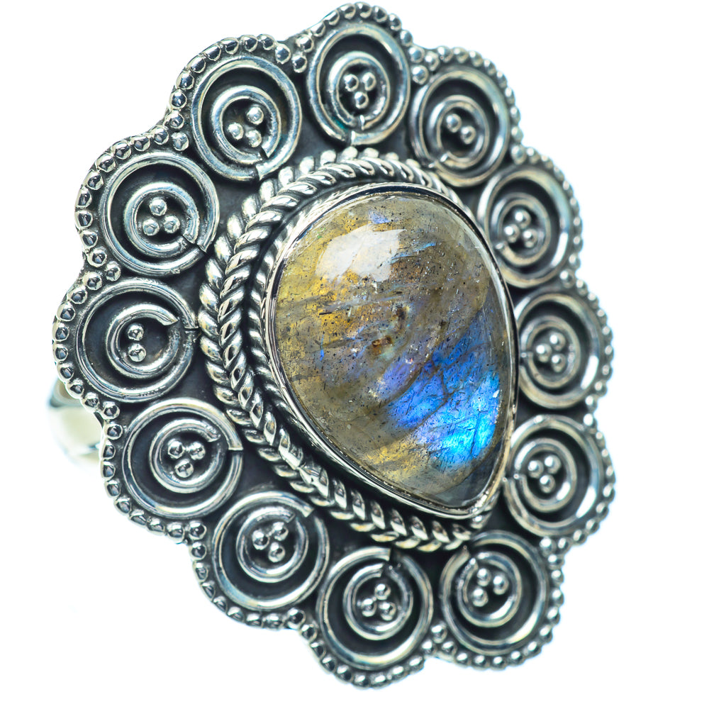 Labradorite Rings handcrafted by Anasilvercos - RING38845
