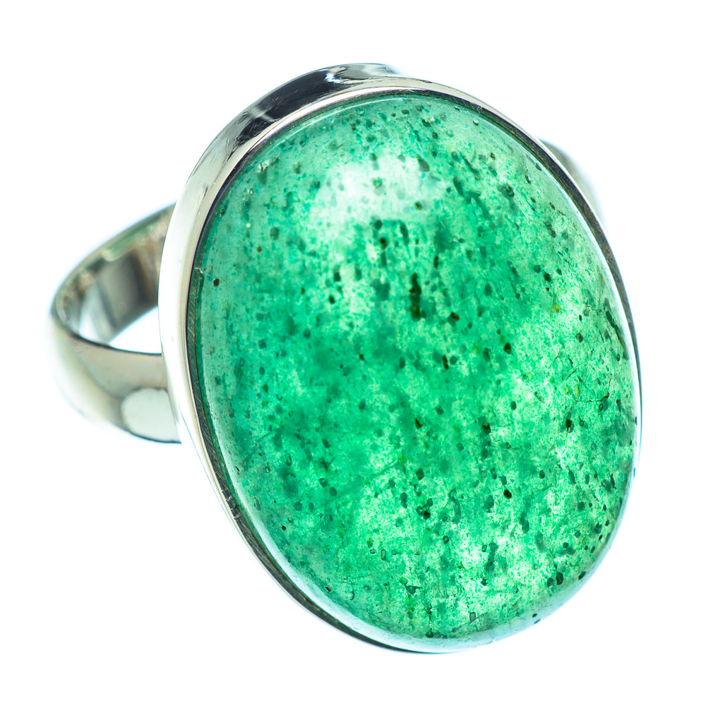Green Aventurine Rings handcrafted by Anasilvercos - RING39029