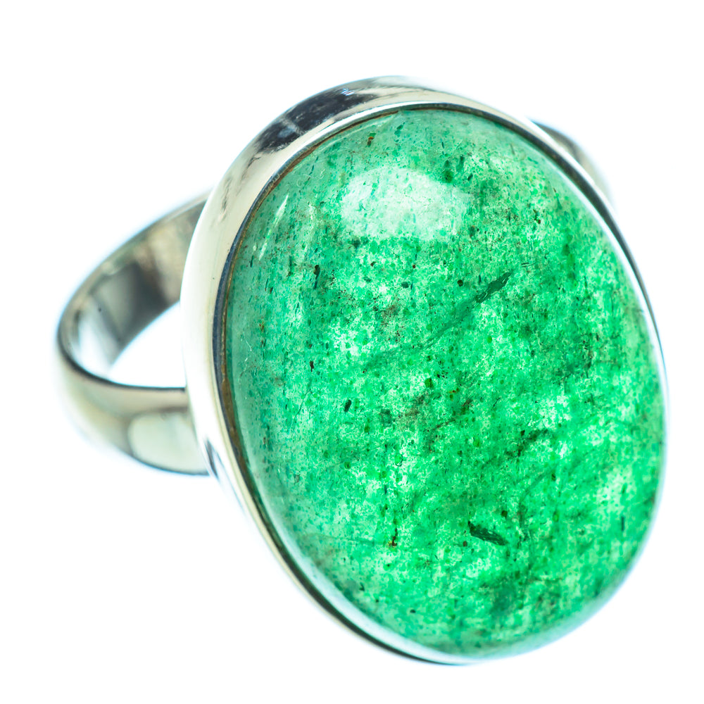 Green Aventurine Rings handcrafted by Anasilvercos - RING39097