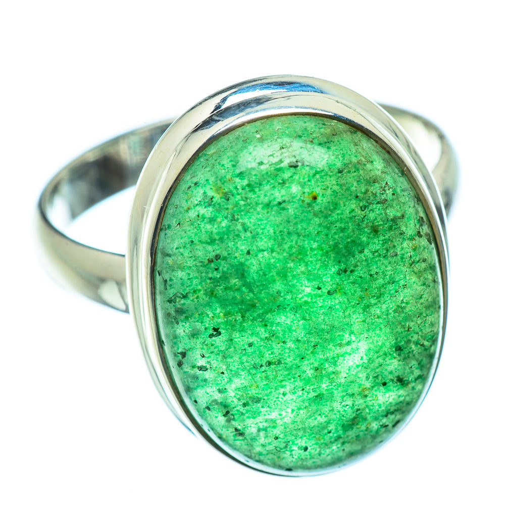 Green Aventurine Rings handcrafted by Anasilvercos - RING39359