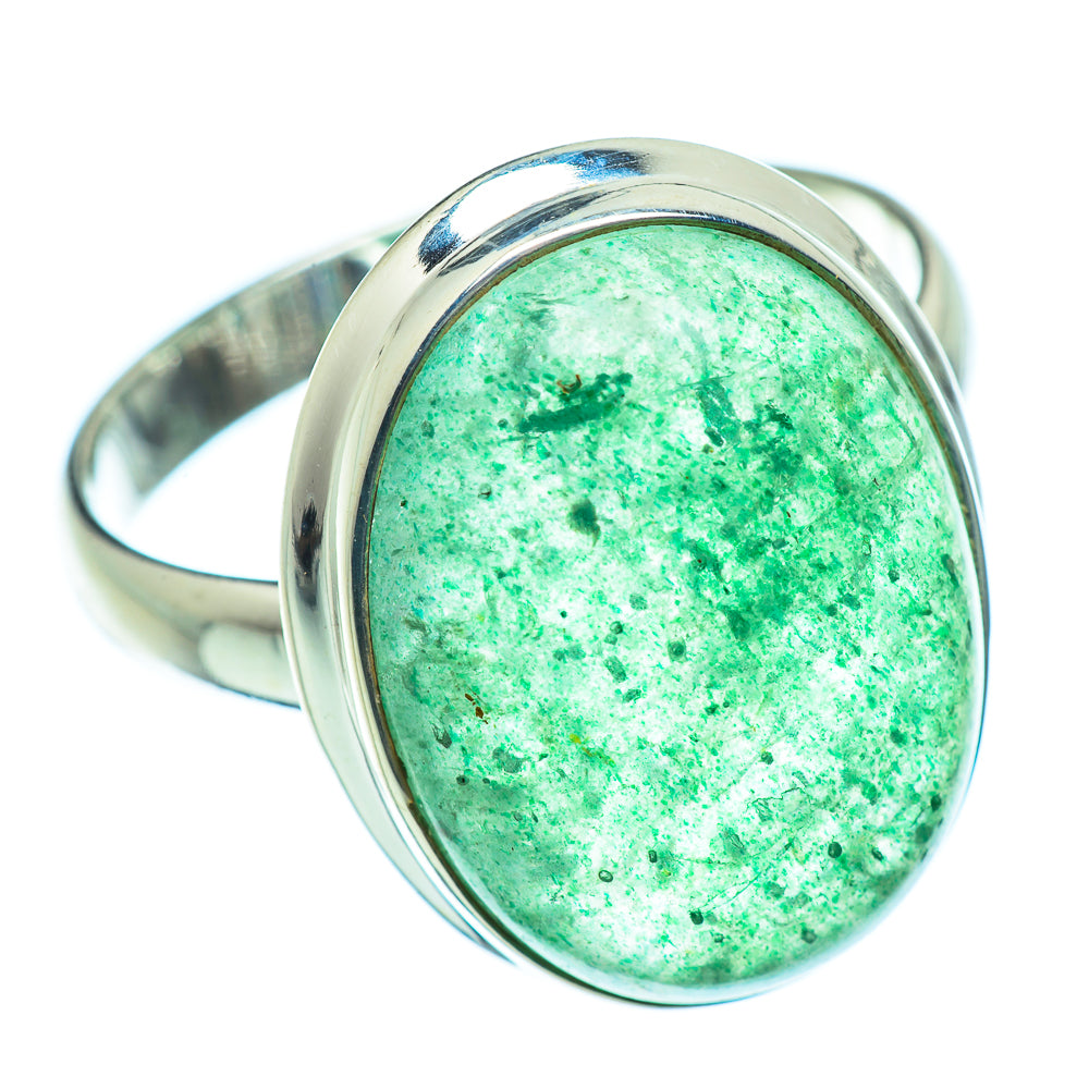 Green Aventurine Rings handcrafted by Anasilvercos - RING39376