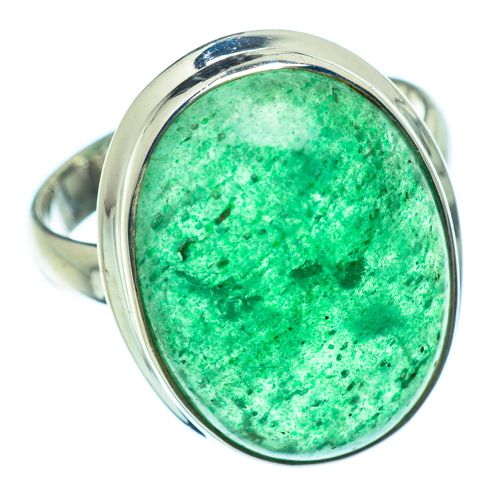 Green Aventurine Rings handcrafted by Anasilvercos - RING39381