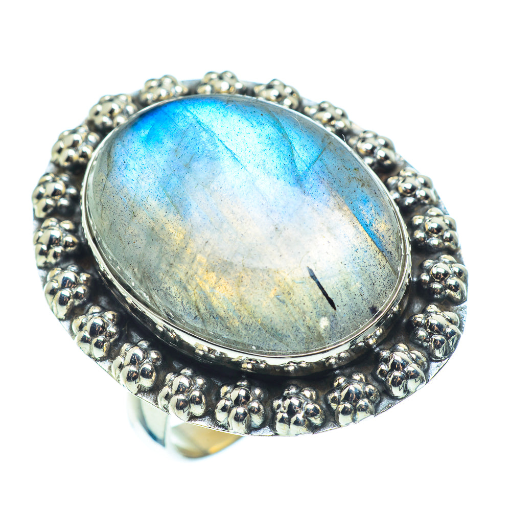Labradorite Rings handcrafted by Anasilvercos - RING39544