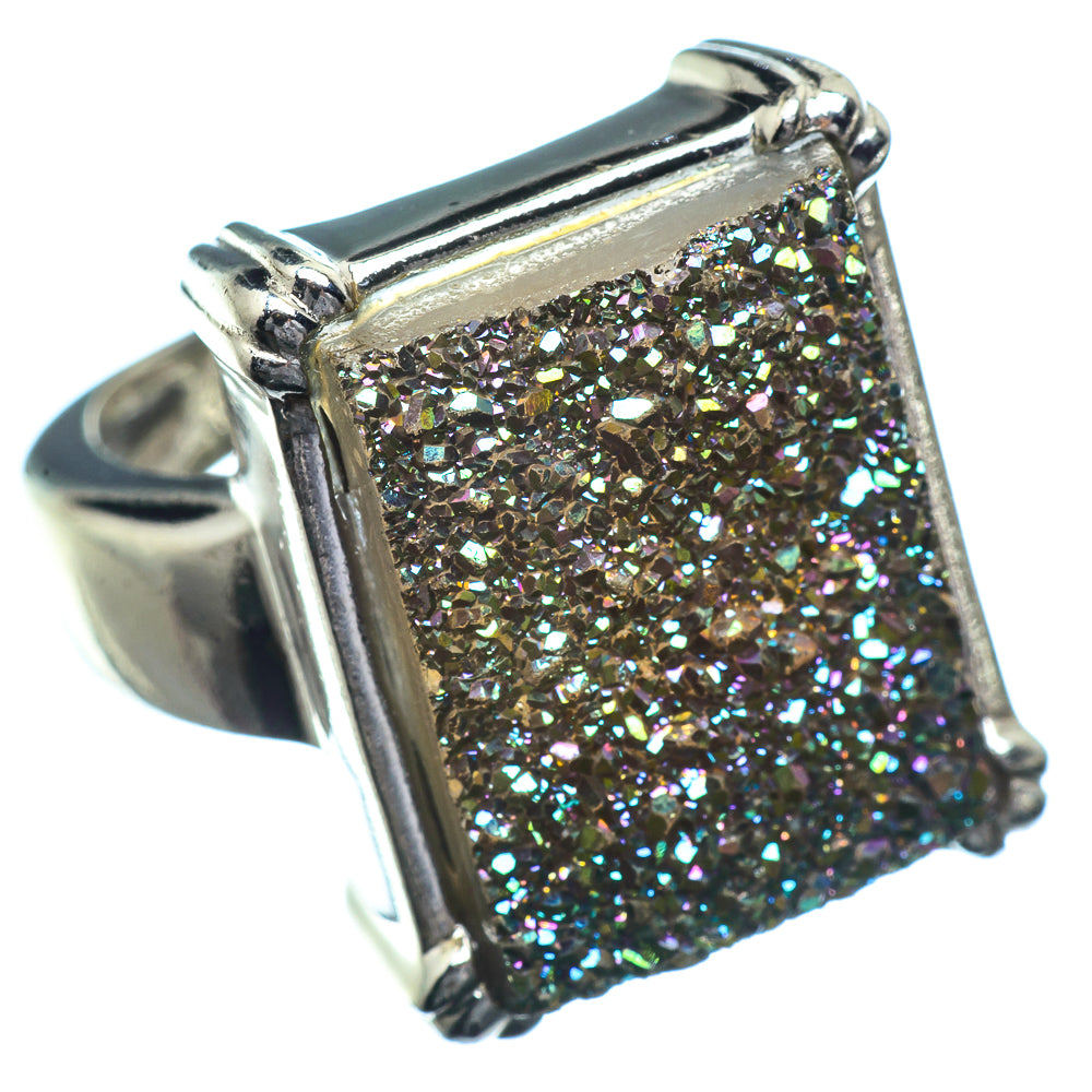 Titanium Druzy Rings handcrafted by Anasilvercos - RING39620