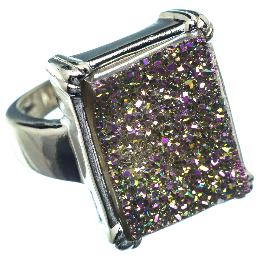 Titanium Druzy Rings handcrafted by Anasilvercos - RING39660