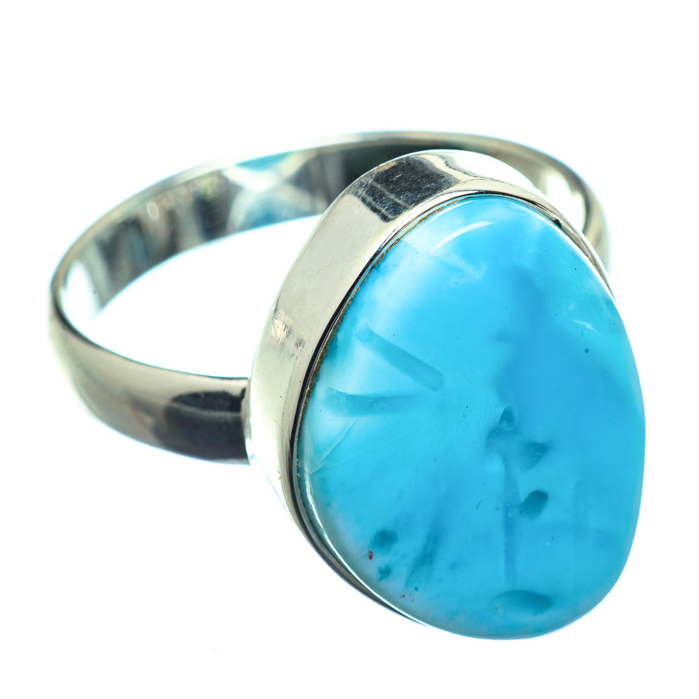 Larimar Rings handcrafted by Anasilvercos - RING39849