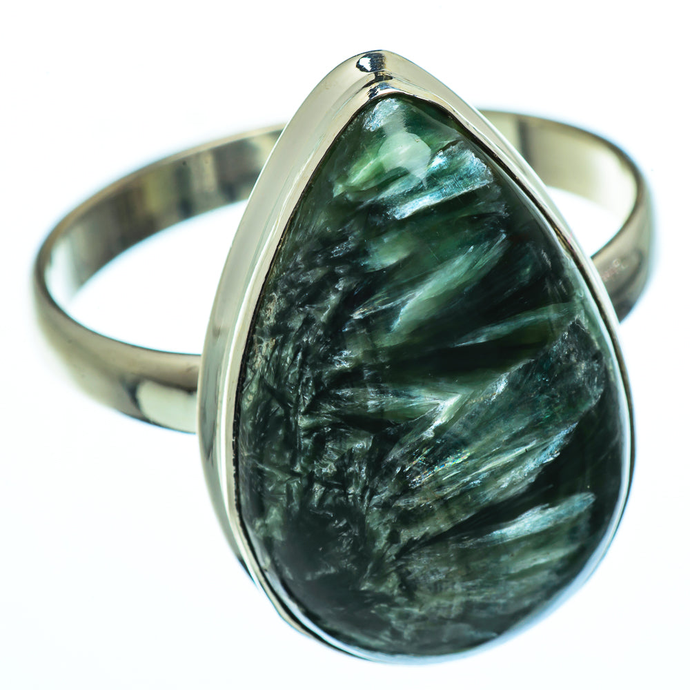 Seraphinite Rings handcrafted by Anasilvercos - RING40018