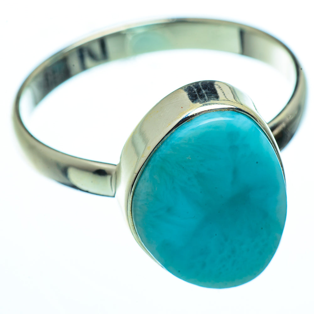 Larimar Rings handcrafted by Anasilvercos - RING40042