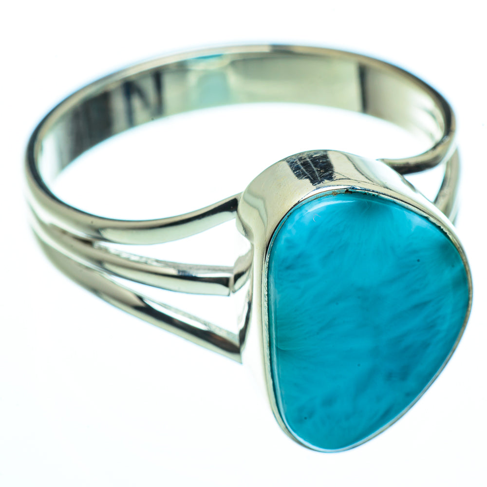 Larimar Rings handcrafted by Anasilvercos - RING40098