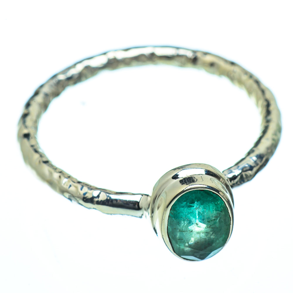 Zambian Emerald Rings handcrafted by Anasilvercos - RING40100
