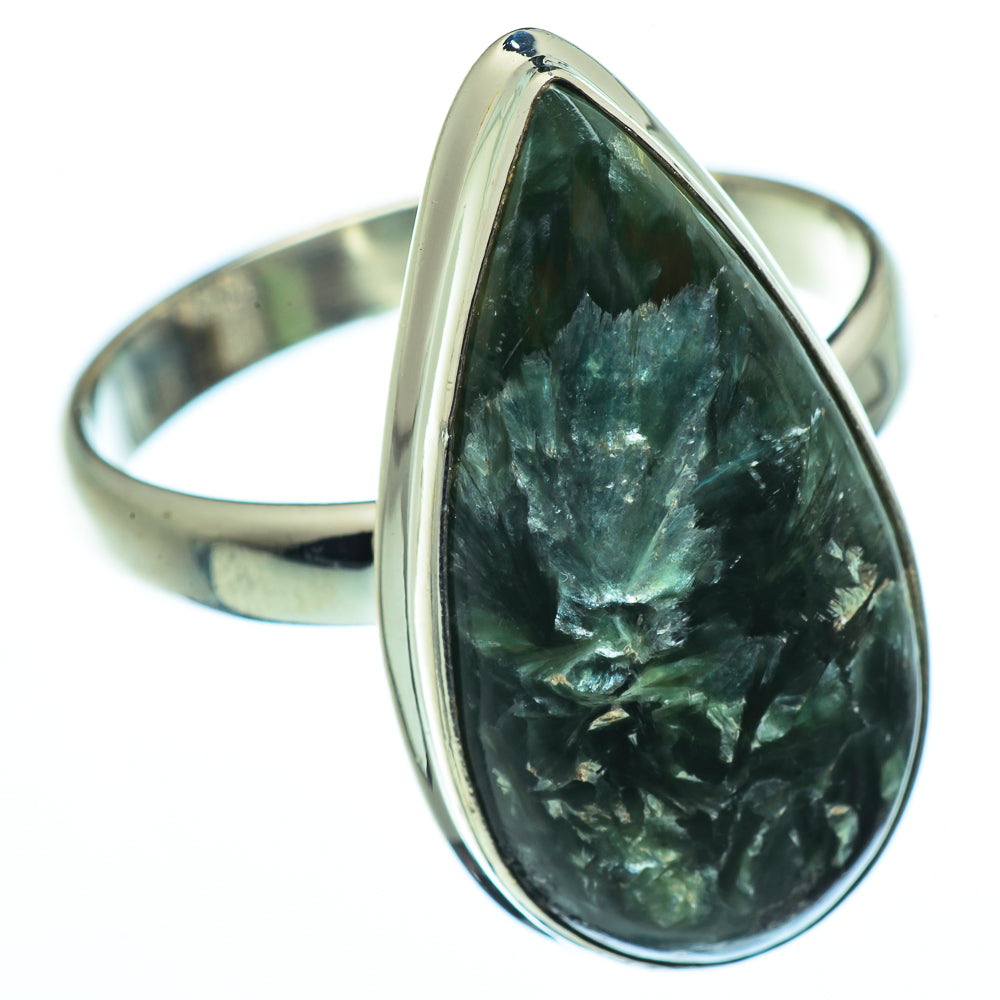 Seraphinite Rings handcrafted by Anasilvercos - RING40233