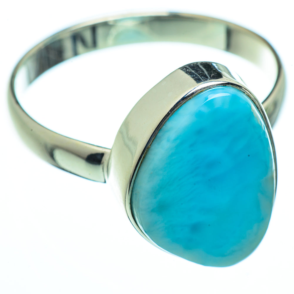 Larimar Rings handcrafted by Anasilvercos - RING40277