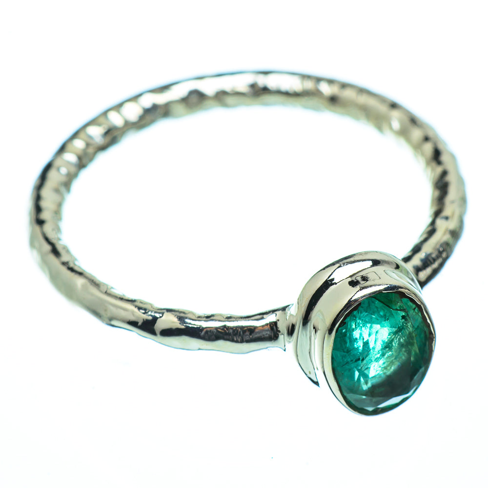 Zambian Emerald Rings handcrafted by Anasilvercos - RING40281