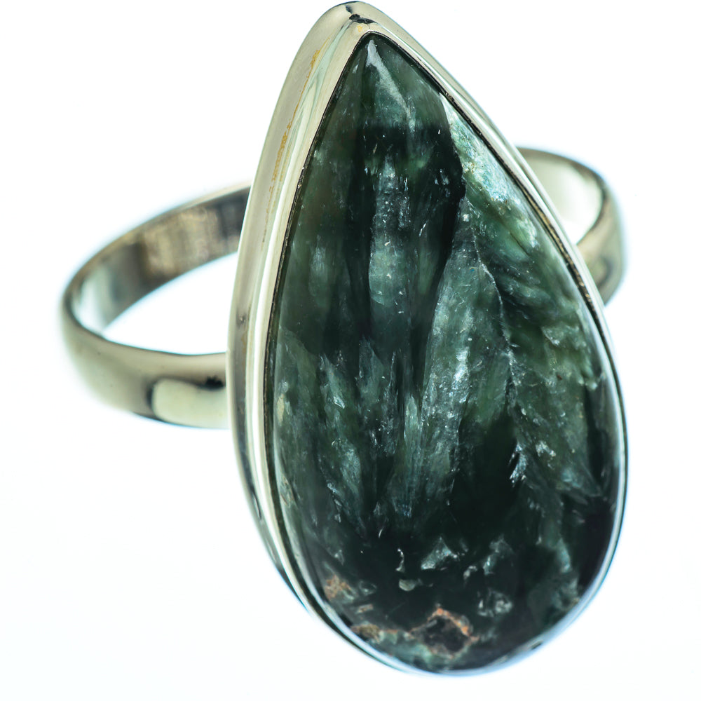 Seraphinite Rings handcrafted by Anasilvercos - RING40335