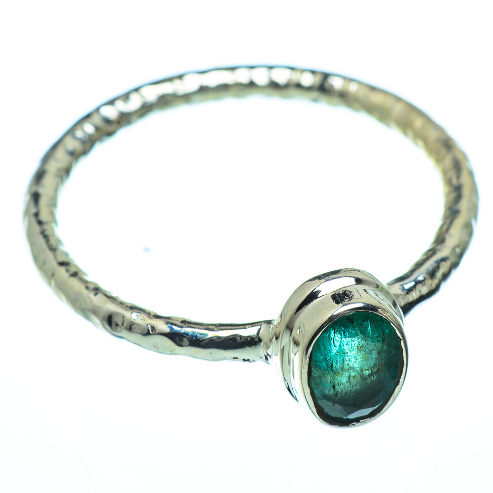Zambian Emerald Rings handcrafted by Anasilvercos - RING40420