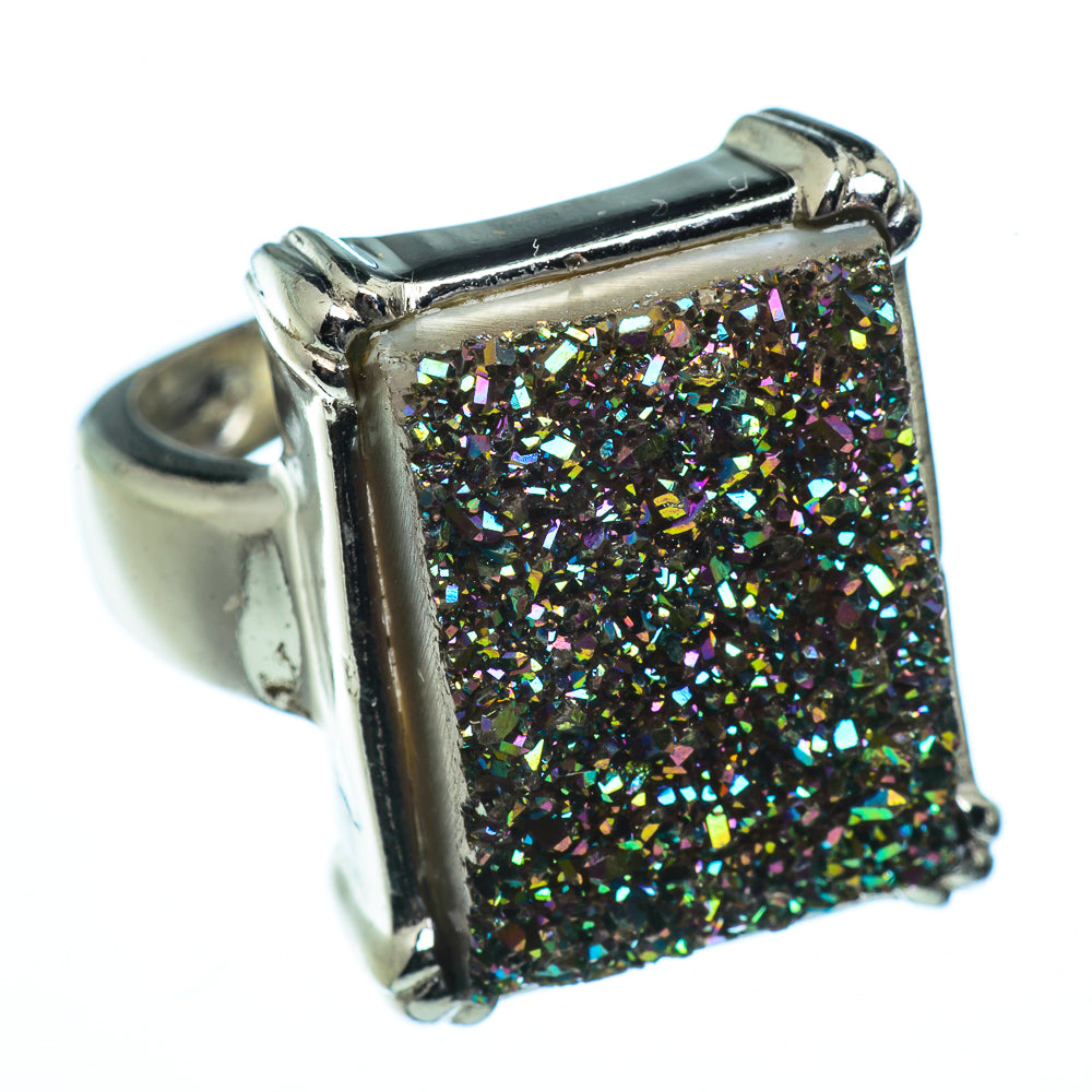 Titanium Druzy Rings handcrafted by Anasilvercos - RING40438