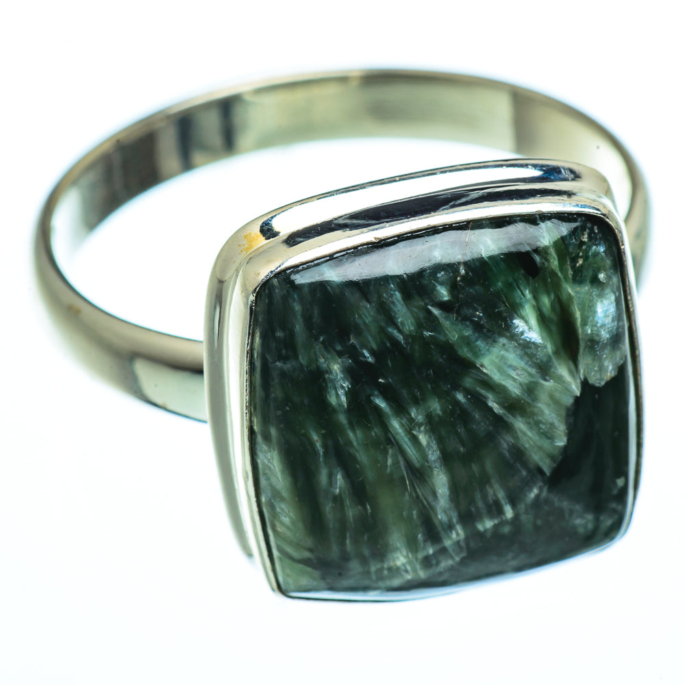 Seraphinite Rings handcrafted by Anasilvercos - RING40451