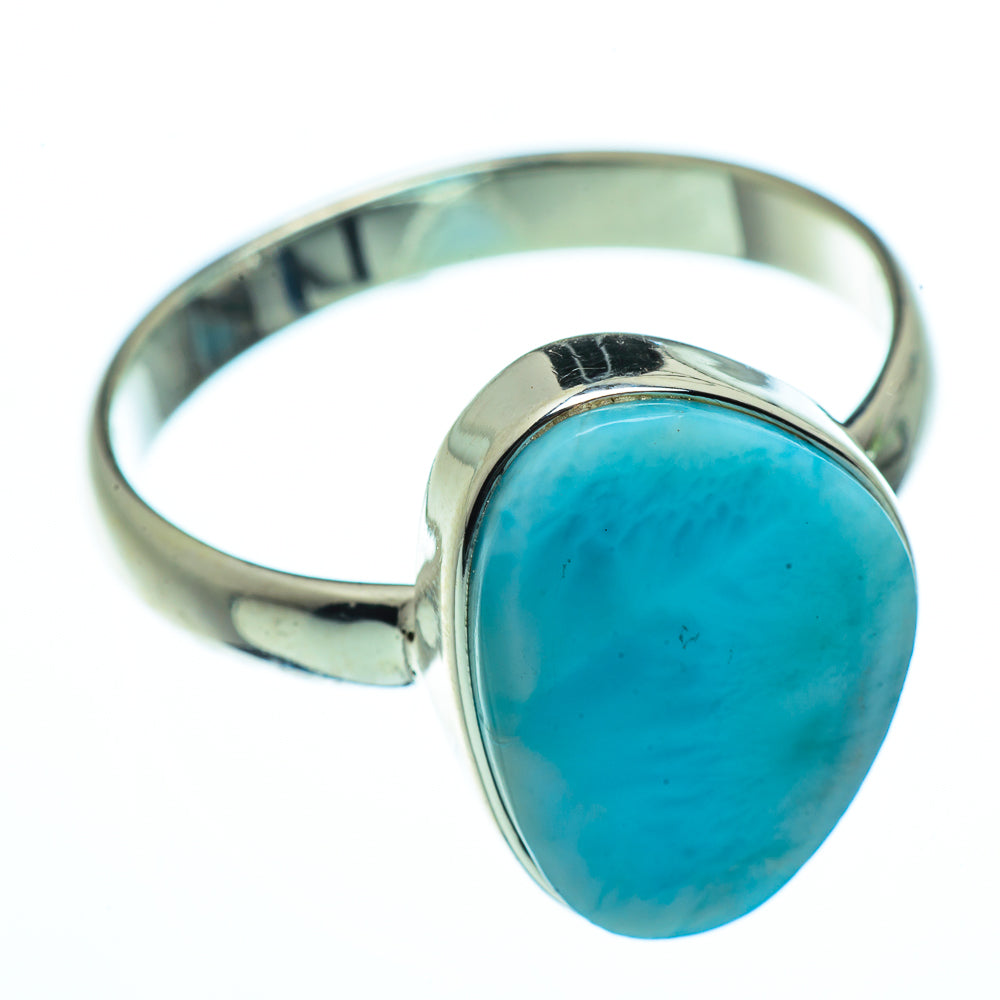 Larimar Rings handcrafted by Anasilvercos - RING40480