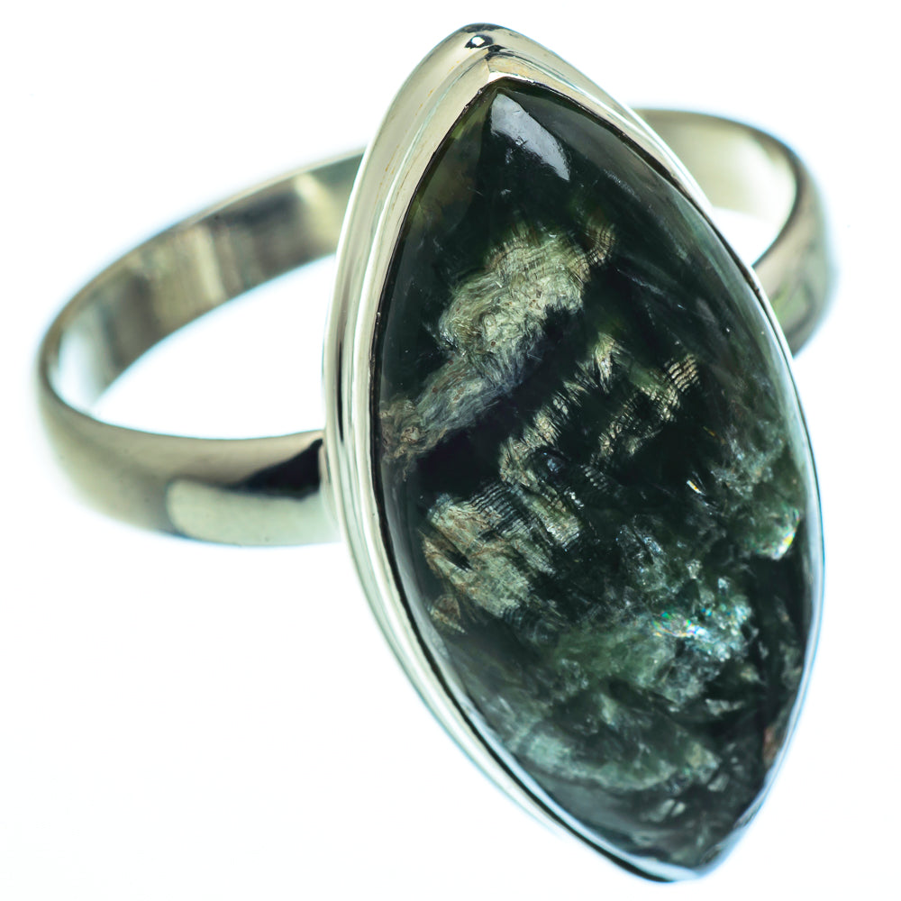 Seraphinite Rings handcrafted by Anasilvercos - RING40484