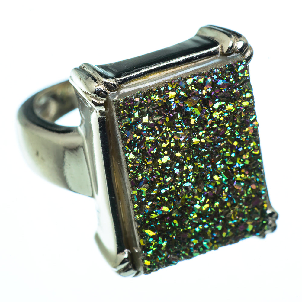 Titanium Druzy Rings handcrafted by Anasilvercos - RING40529