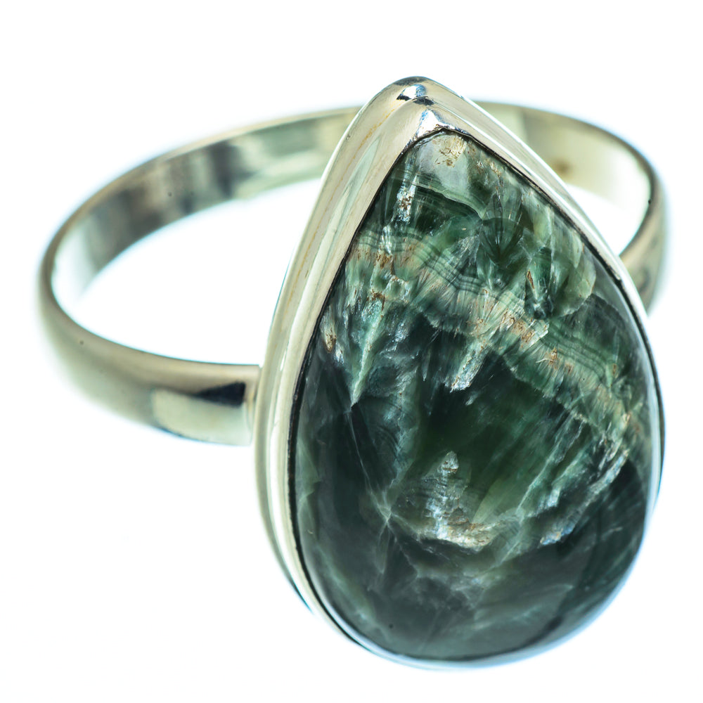 Seraphinite Rings handcrafted by Anasilvercos - RING40543