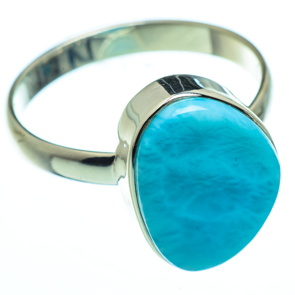 Larimar Rings handcrafted by Anasilvercos - RING40561