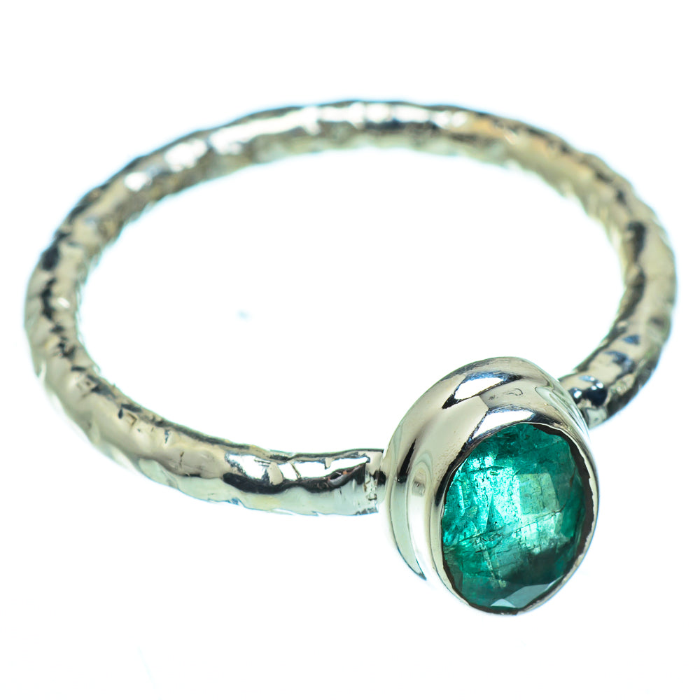 Zambian Emerald Rings handcrafted by Anasilvercos - RING40655