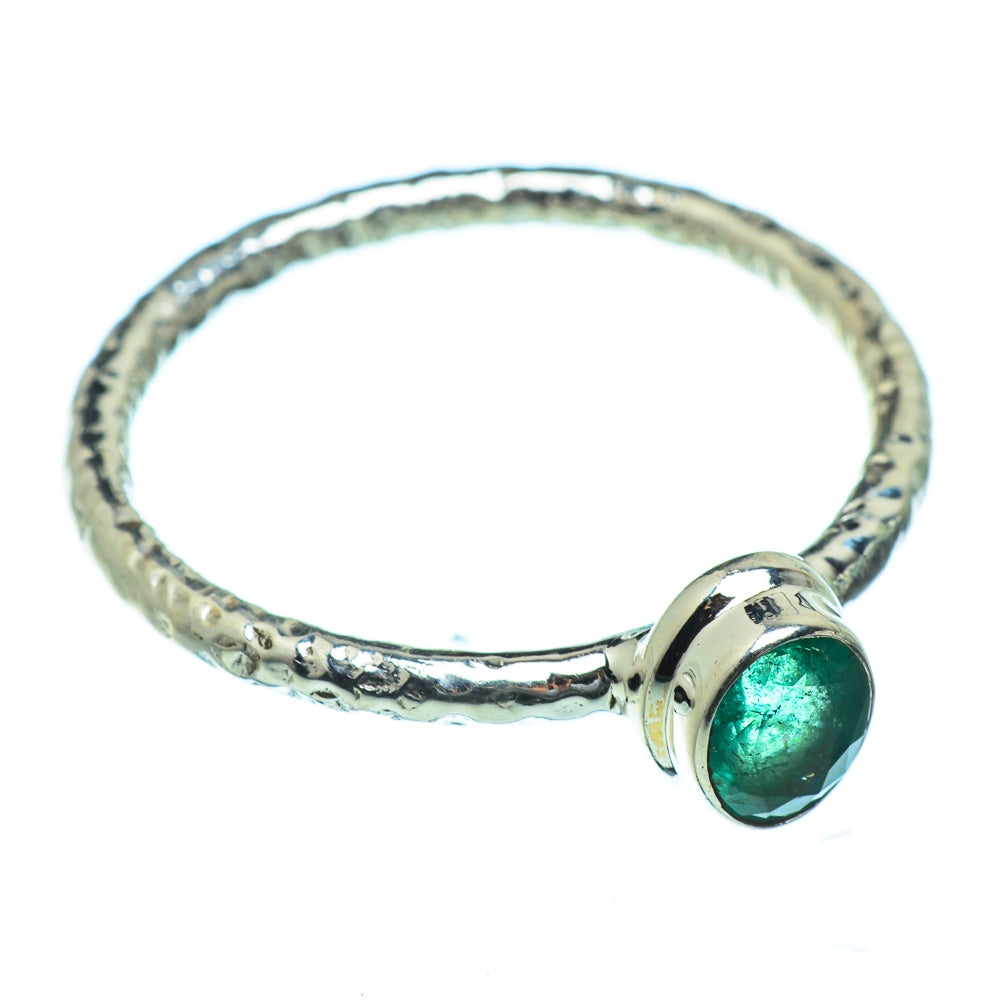 Zambian Emerald Rings handcrafted by Anasilvercos - RING40716