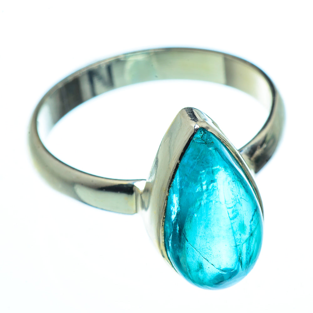 Blue Fluorite Rings handcrafted by Anasilvercos - RING40782