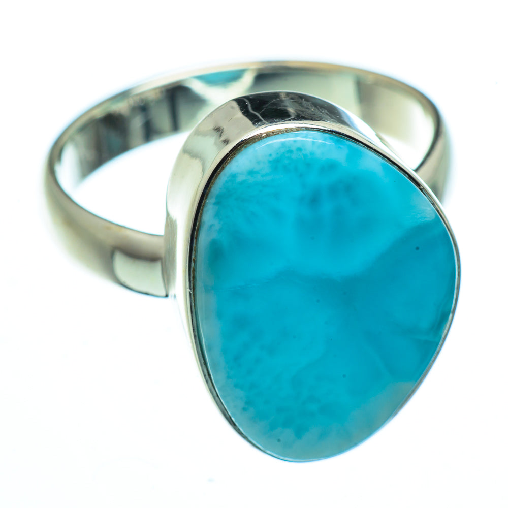 Larimar Rings handcrafted by Anasilvercos - RING40820