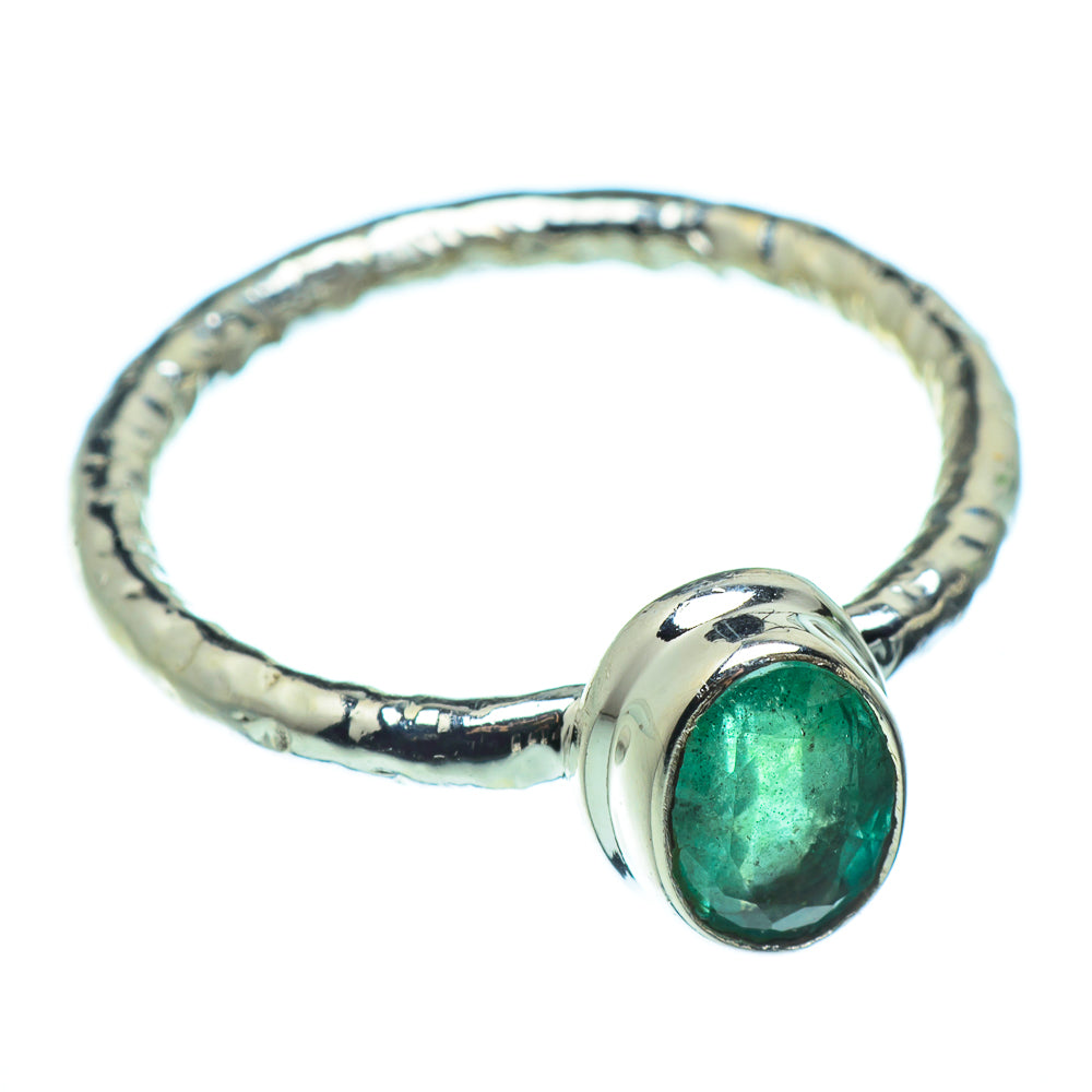 Zambian Emerald Rings handcrafted by Anasilvercos - RING40867
