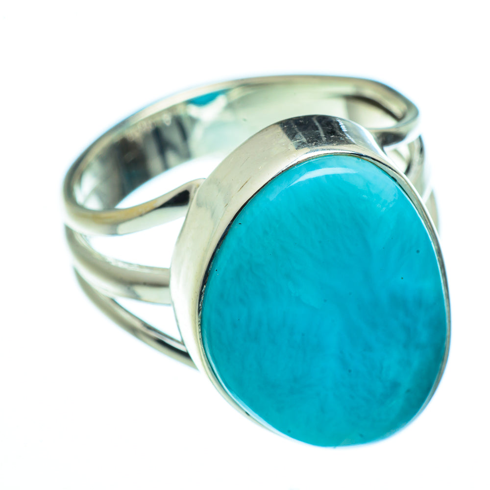 Larimar Rings handcrafted by Anasilvercos - RING40928