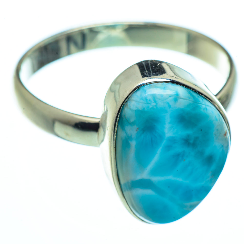 Larimar Rings handcrafted by Anasilvercos - RING40952