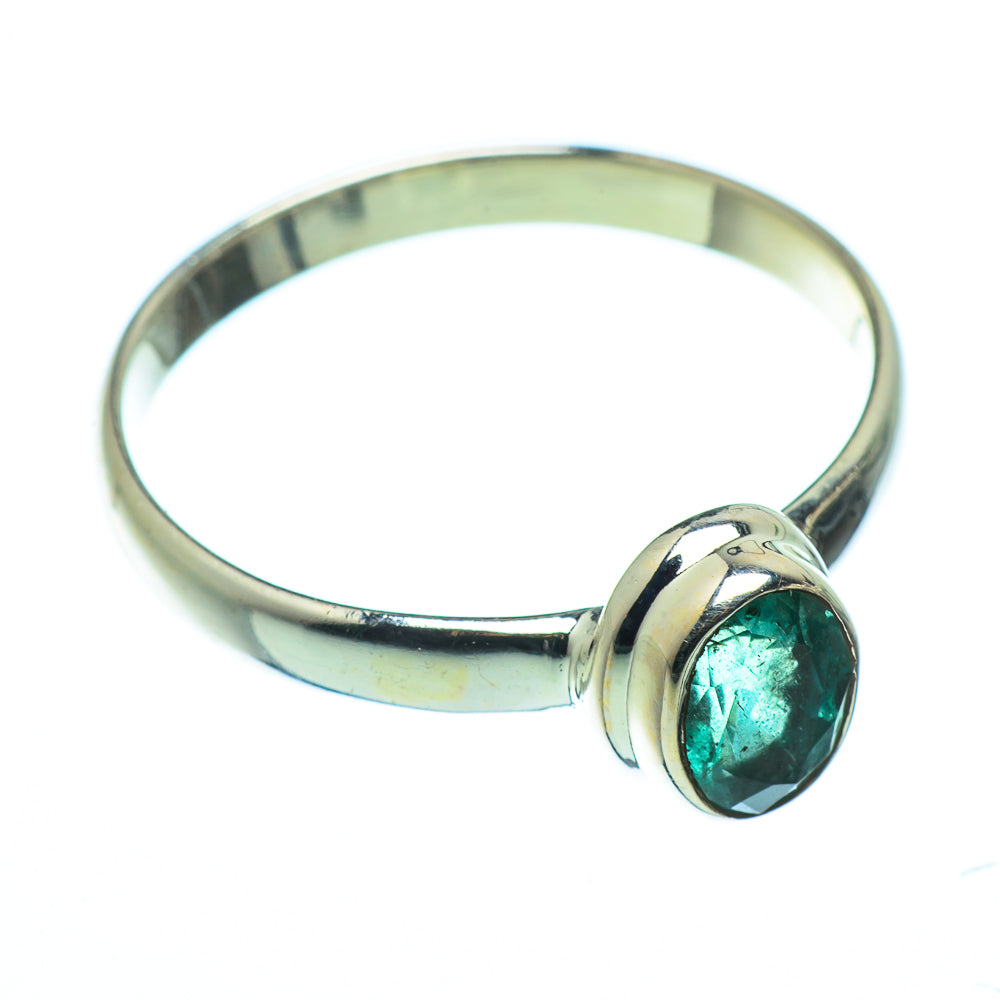 Zambian Emerald Rings handcrafted by Anasilvercos - RING41020