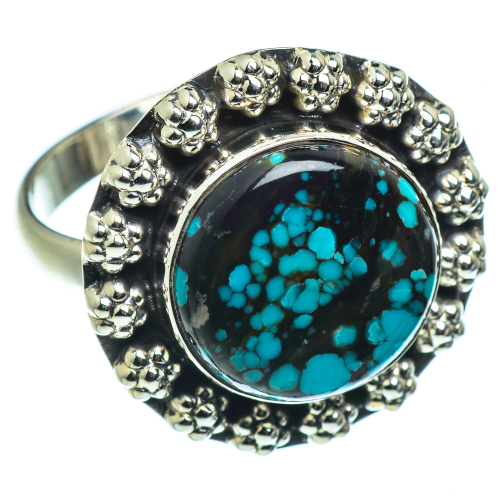 Tibetan Turquoise Rings handcrafted by Anasilvercos - RING41072