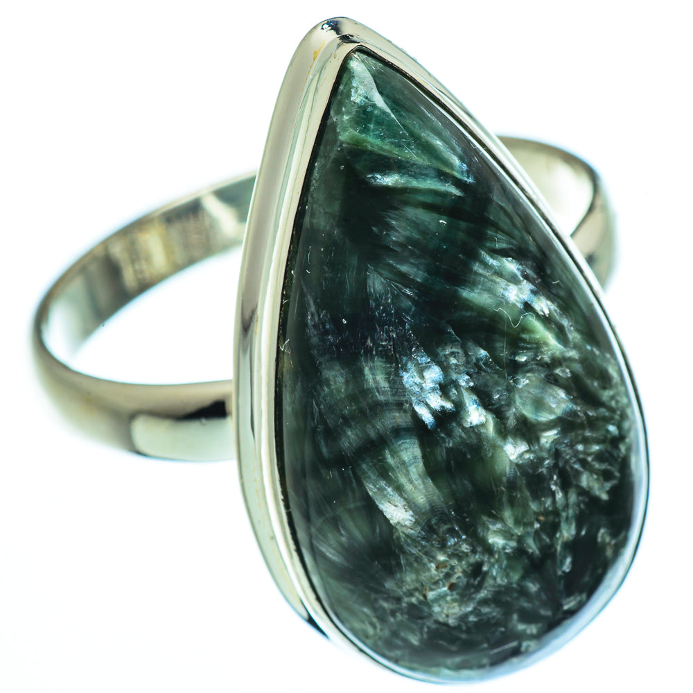 Seraphinite Rings handcrafted by Anasilvercos - RING41125