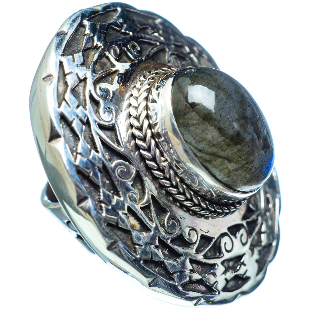 Labradorite Rings handcrafted by Anasilvercos - RING4114