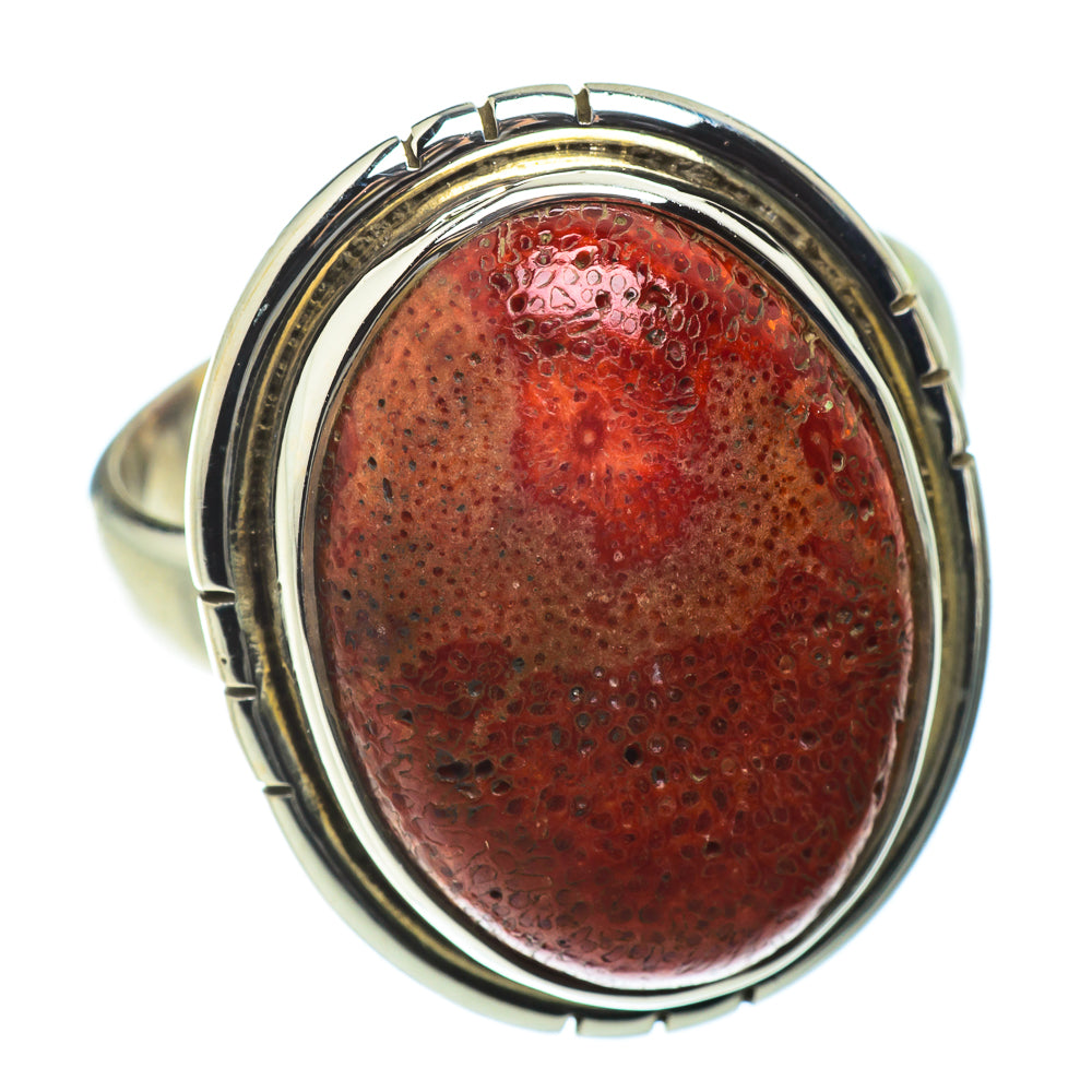 Sponge Coral Rings handcrafted by Anasilvercos - RING41235