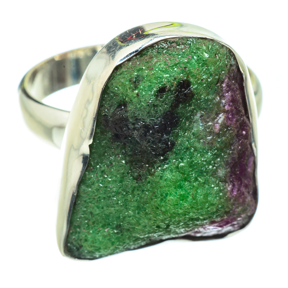 Ruby Zoisite Rings handcrafted by Anasilvercos - RING41265