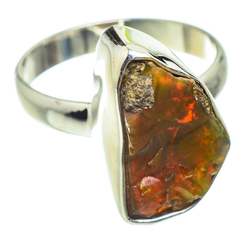 Ethiopian Opal Rings handcrafted by Anasilvercos - RING41283