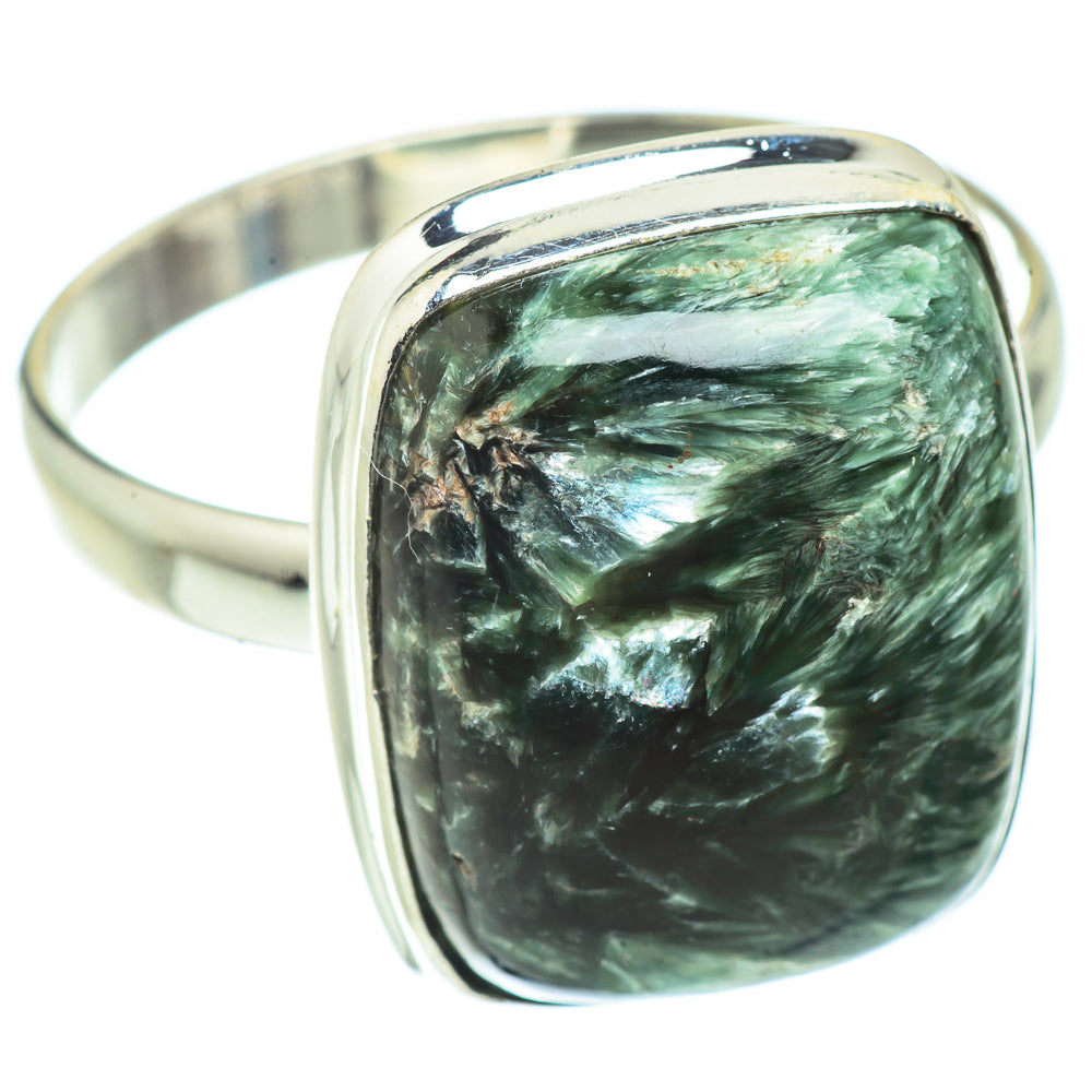 Seraphinite Rings handcrafted by Anasilvercos - RING41406