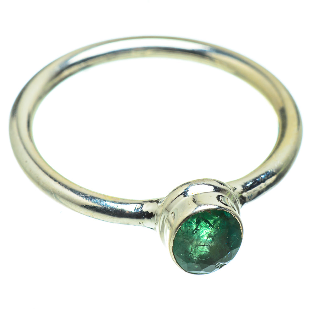 Zambian Emerald Rings handcrafted by Anasilvercos - RING41407