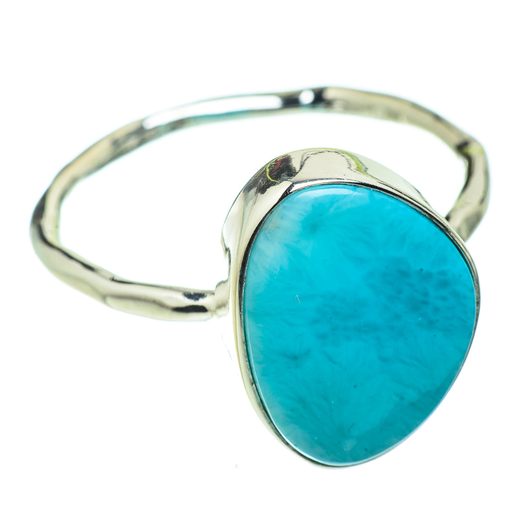 Larimar Rings handcrafted by Anasilvercos - RING41449