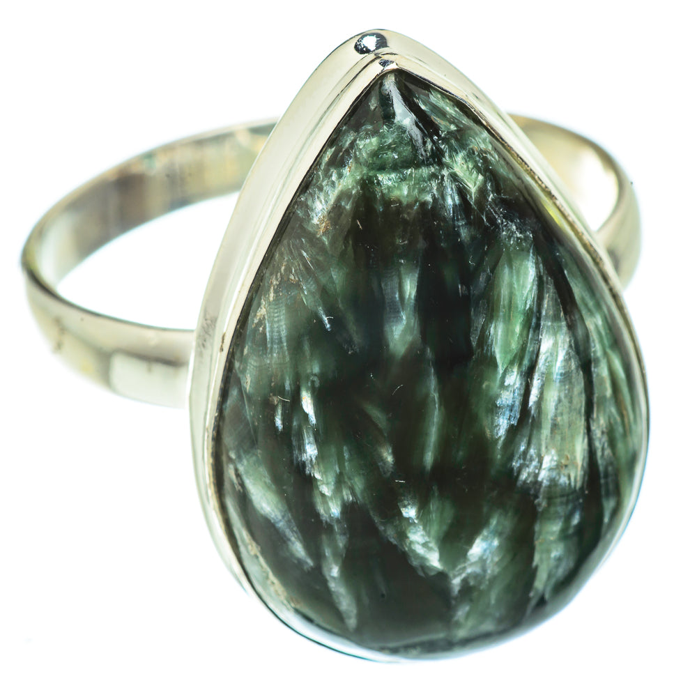 Seraphinite Rings handcrafted by Anasilvercos - RING41571