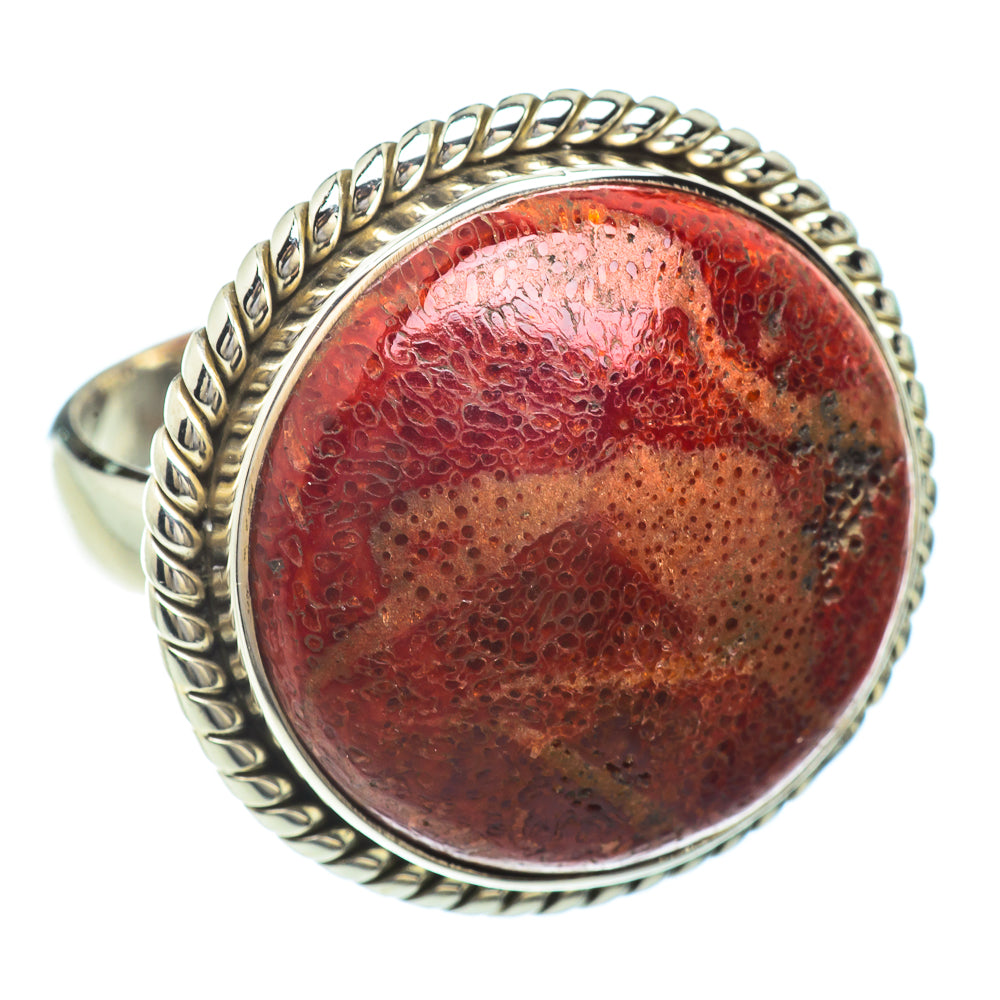 Sponge Coral Rings handcrafted by Anasilvercos - RING41701