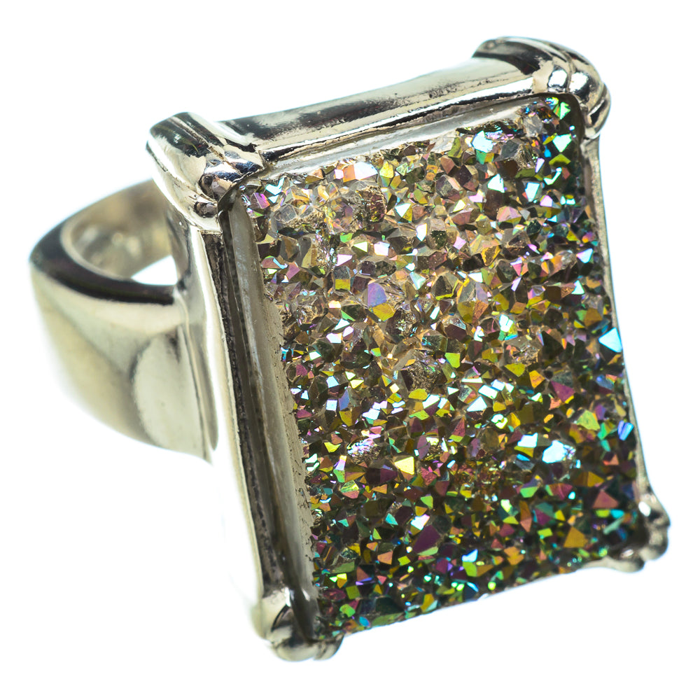 Titanium Druzy Rings handcrafted by Anasilvercos - RING41713