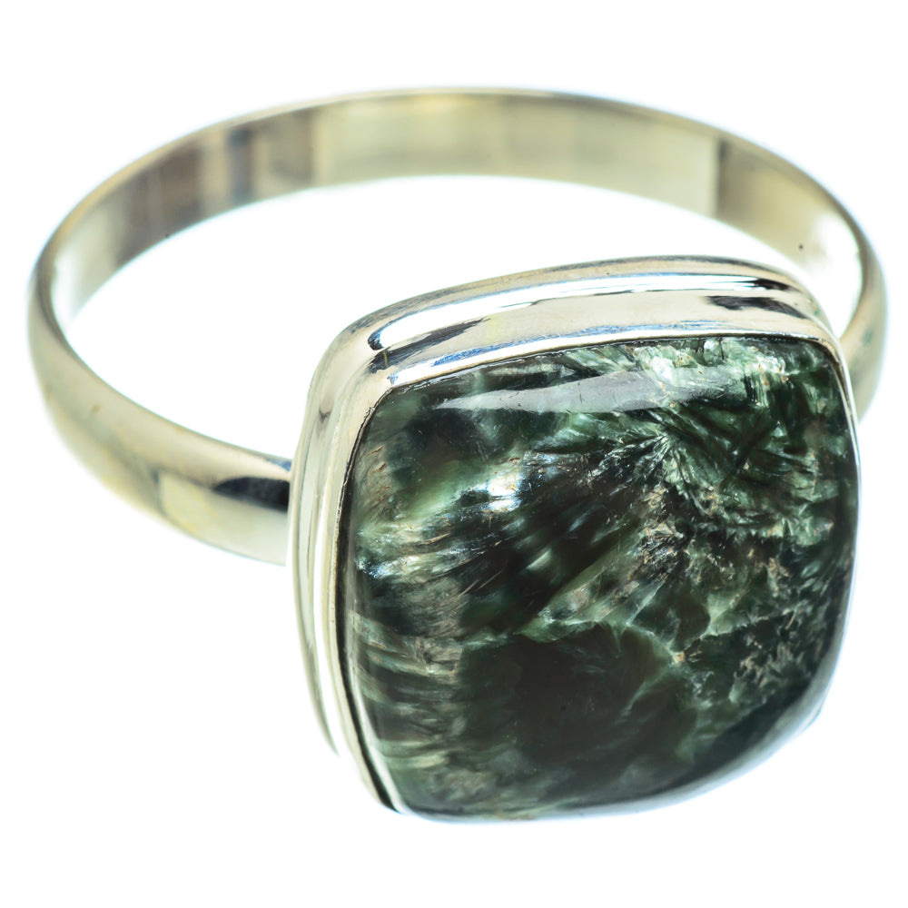 Seraphinite Rings handcrafted by Anasilvercos - RING41797